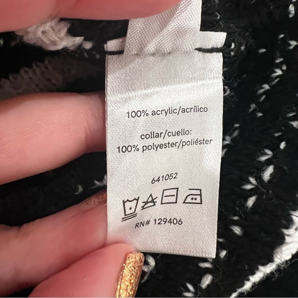 Venus Black & White Sweater Dress with Collar Women’s Sz M - Picture 4 of 8